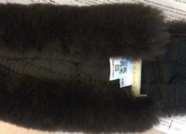 Preview: Mattes Langgurt Anatomisch Lammfellsattelgurt