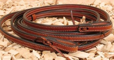 Split Reins doppelt genäht