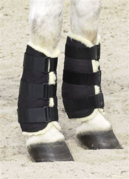 Christ Lammfell Magnet-Gamaschen hinten