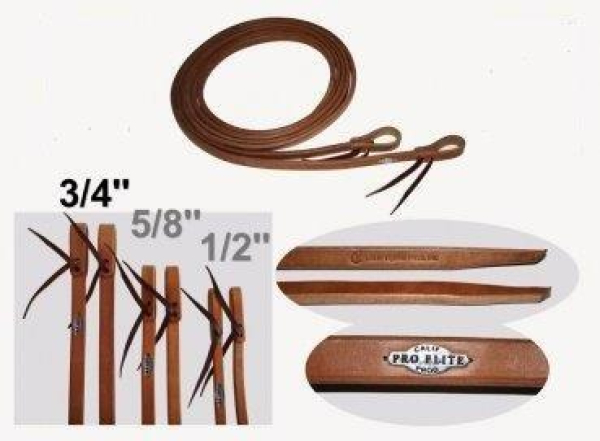 Harnesszügel California Pro Elite reins Westernzügel Herman oak Leder verdickte Enden