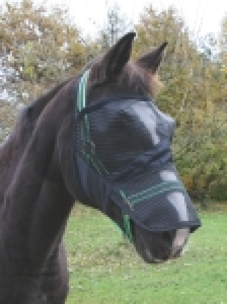 Fliegenmaske mit Nüsternschutz