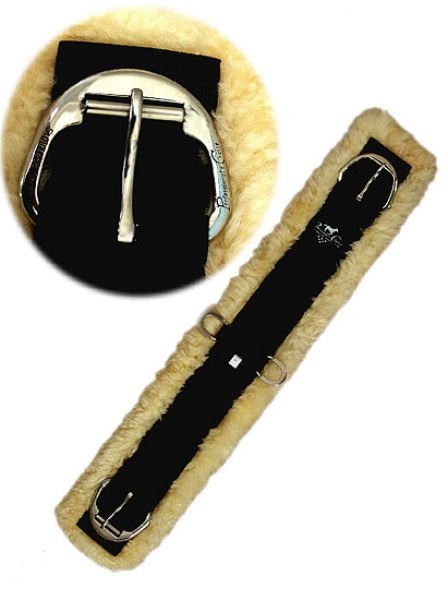 Professionals Choice Lammfell Bauchgurt Western abnehmbar