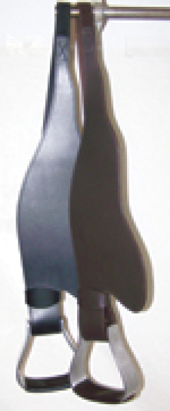 Steigbügelriemen Fellsattel Kunststoff / Leder und Fender