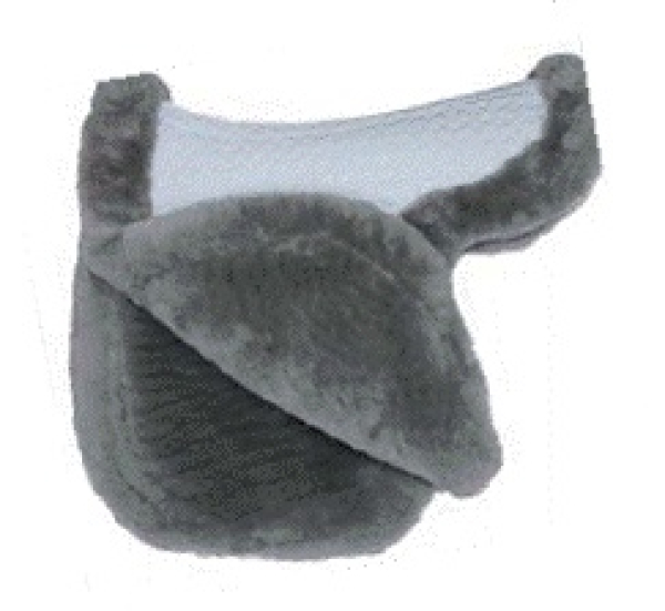 Mattes Satteldecke Lammfell Sattelkissen+Sattelblätter Vollrand