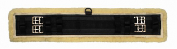 Christ Sattelgurt Lammfell Kurzgurt gerade