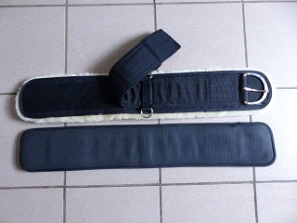 Westerngurt gerade Lammfell abnehmbar Duo